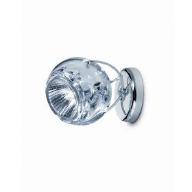 BELUGA COLOR Small wall and ceiling light with transparent glass
