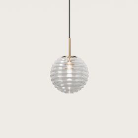 DOUL Small pendant lamp with glass shade