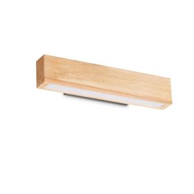 FELO Narrow LED wall lamp made of wood