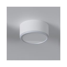 KAPS Small LED ceiling light Die Leuchte in Signalwei mit Aluweiem Ring.
