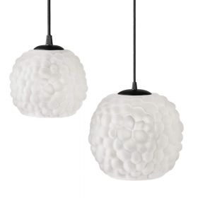 COPLAS glass pendant light opal glass