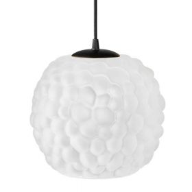 COPLAS glass pendant light opal glass Pendellampe mit Bubble-Glas in Opal.