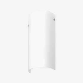 WANIA Semicircular wall light with white PMMA shade 50 cm