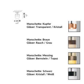 FUTURA Italian glass ceiling light Abmessungen der Deckenleuchte.