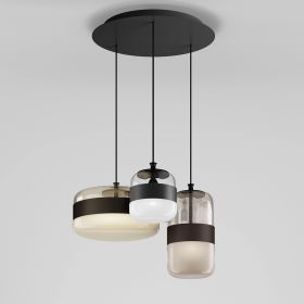 FUTURA Italian glass pendant light 3-light