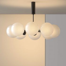PLANETA Modern chandelier with 8 globes