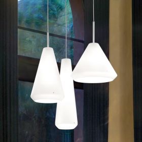 WITHWHITE Conical Italian glass pendant light