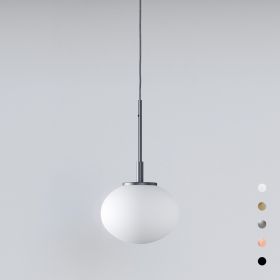 OPRA opal glass pendant lamp small