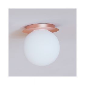 MIORI Deckenleuchte mit Kugelglas  20 cm Deckenleuchte, Haltung Lackierung Kupfer.