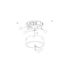 JUBE Timeless LED glass pendant light from Italy Prinzip der Aufhngung mit Stahlseil.
