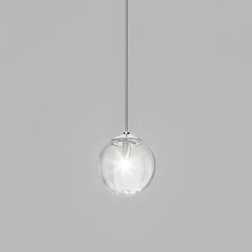 PUPPET Italian ball glass lamp Mundgeblasens Glas mit weier Frbung.