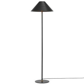 HATTY Moderne Stehleuchte Mittelfuß-Stehlampe in Garphitschwarz.