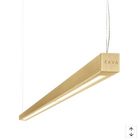 TRATTI Long brass pendant light Up & Down