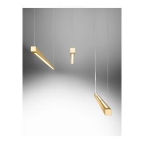 TRATTI Long brass pendant light Up & Down