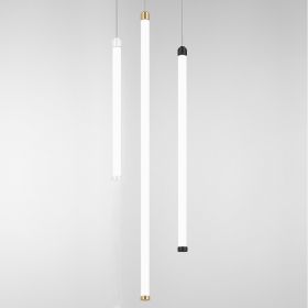 COSIMA Italienische Design Linienleuchte vertikal Lange Rhren-Leuchten, Halterung in Schwarz od. Wei.
