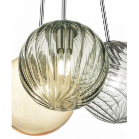 BALOU Small glass ceiling light Schnes mundgeblasenes italienisches Glas.