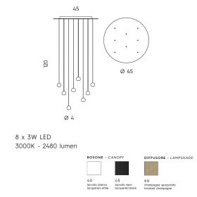 MAGNETIC Moderne LED Hngeleuchte 140 cm lange Esstisch-Hnngeleuchten.