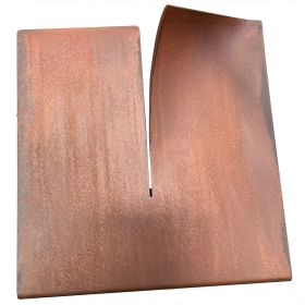 AMEDEO Halbkugel Pendelleuchte Oberflche Corten Pendelleuchte - hier das Rohmaterial Oberflche Rost.