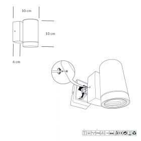 NIO Wandlampe aus Messing