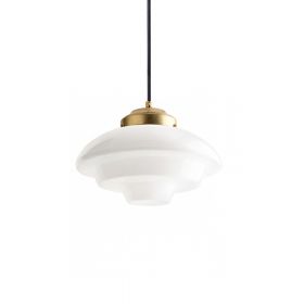 DENA brass pendant lamp - glass shade