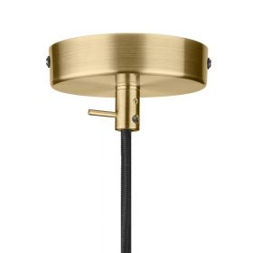 STOCKHOLM hanging lamp glass globe Moderner Deckenbaldchin aus Messing.