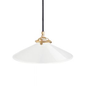 ILSE brass pendant lamp - plate shade