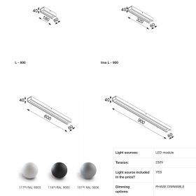 IMA Long LED ceiling light Lngliche LED Deckenlampe - dimmbar.