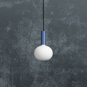 MUTU Pendellampe in vielen Farben Austauschbares Leuchtmittel fr E27 Fassung. Lampe Blue Indego.