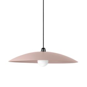 KIND Large pendant lamp in many colors Pendelampe mit groem Schirm in Adobe Rose.
