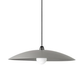 KIND Large pendant lamp in many colors Pendelampe mit groem Schirm in Steeple Gray.