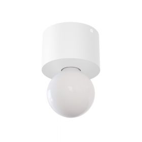 Ceiling lamp holder for E27 bulbs Weie Lampenhalterung. Groe Globe Leuchtmittel (nicht inklusvie).