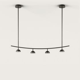 TANA Long design pendant light in black