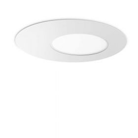 EDIR Flat, dimmable ceiling light Flache, dimmbare Deckenleuchte in Wei.