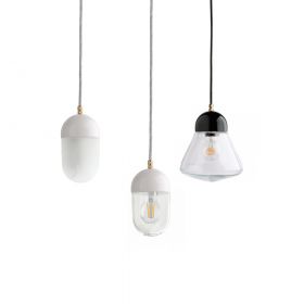 MASCHA pendant lamp with porcelain holder