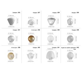 MASCHA pendant lamp with porcelain holder Lampenglser fr Bakelit-Pendellampe.
