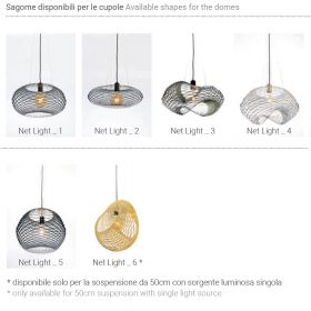 NET Italienische Design Hngeleuchte 100 cm Formen des Lampenschirms.