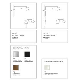PRAX Ausleger Wandleuchte in Messing Wandlampe mit Ausleger, Messing.