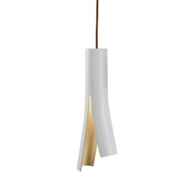 OLMA Design Hngeleuchte Hngeleuchte in Wei und Blattgold.