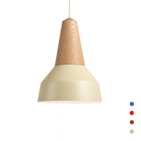 EIKON BASIC pendant light made of wood and metal