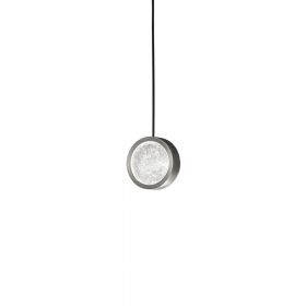 YO-YO Glitzernde Design-Pendelleuchte Mini-Pendel von  9 cm, Nickel gebrstet.