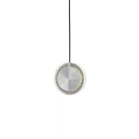 YO-YO Glitzernde Design-Pendelleuchte  11,5 cm Kreis, 6 W LED.