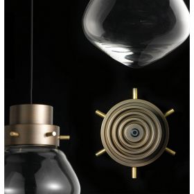 HEART Moderne Glas-Hngeleuchte Hochwertige Hngeleuchte mit Bronze-Halterung.