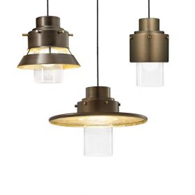 TRE GRAZIE Modern pendant lamp bronze