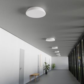 BOWL Large glass ceiling light Deckenleuchte zur Grundbeluchtung Bro Flur.