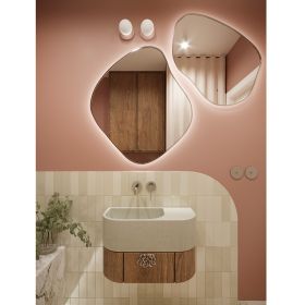 MIORI Kleine Wandleuchte mit Kugelglas  10 cm Stilvolle Wandlampe im Badezimmer.
