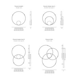 RINGS Ring LED design ceiling light Weitere Ausfhrungen der Leuchte auf Anfrage.