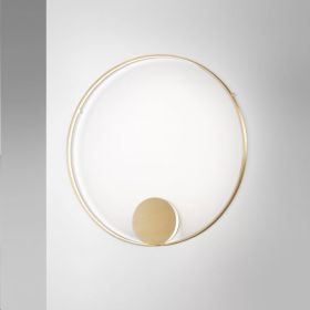RINGS Ring LED design wall light made of brass