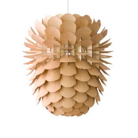 ZAPPY cone-shaped pendant light made of wood