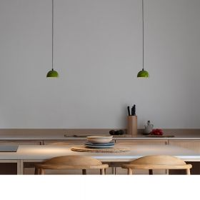 ABSIDIOLA Kleine Keramik-Pendellampe MIni-Keramik Lampenschirm in Grn.