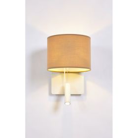 RUM II Wandleuchte mit Zugschalter und Leselicht Wandleuchte mit Leselicht. Zugschalter.